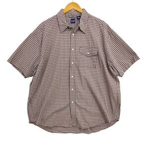 GAP Shirt Men's Size XL Red Plaid Button Up Long Sleeve Casual Designed Crafted